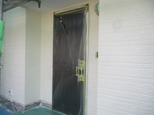 外壁の上塗り終了です