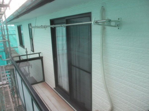 ベランダ周りの完工です