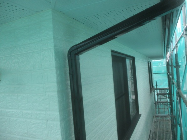 ２階外壁の完工です