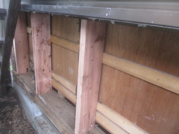 土台の補修終了です