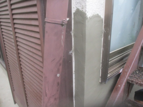 モルタルの打設終了です