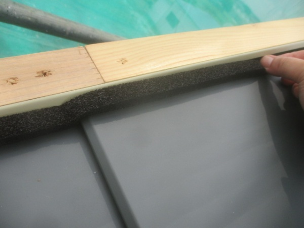 ケミカル面戸の貼り付け中です