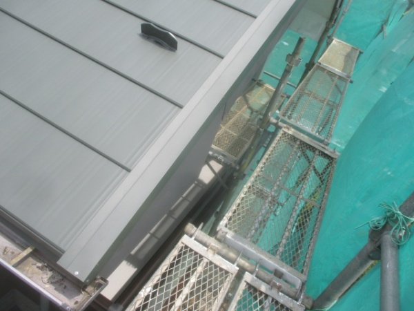 ケラバ包みを仮置きします