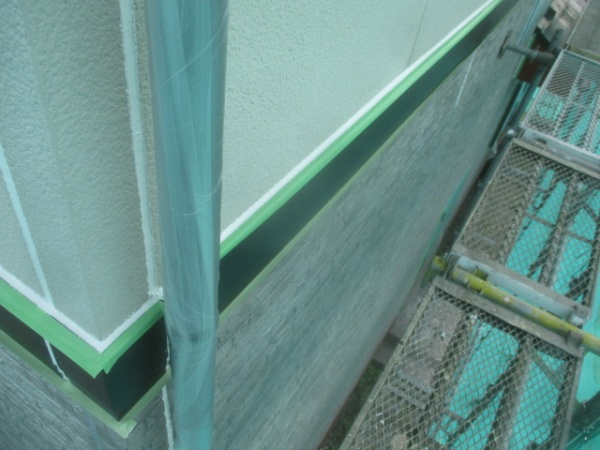 ２階部分の養生が終了しました