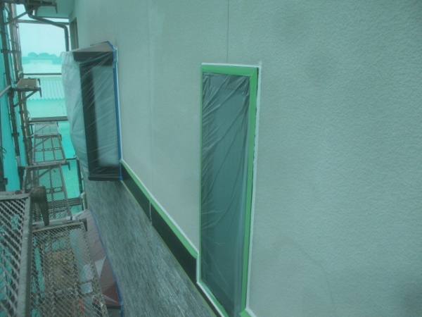 ２階部分の養生が終了しました