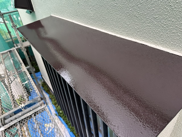 霧よけ上塗り終了