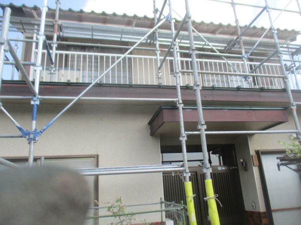 軒樋を撤去しました