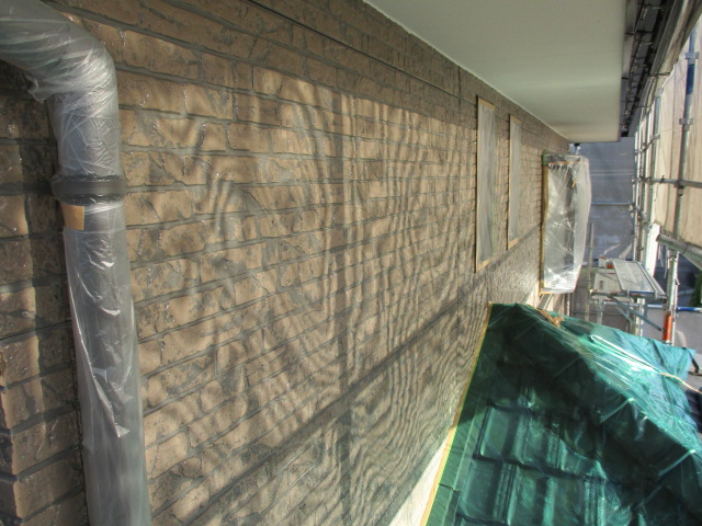 上塗りが終了しました