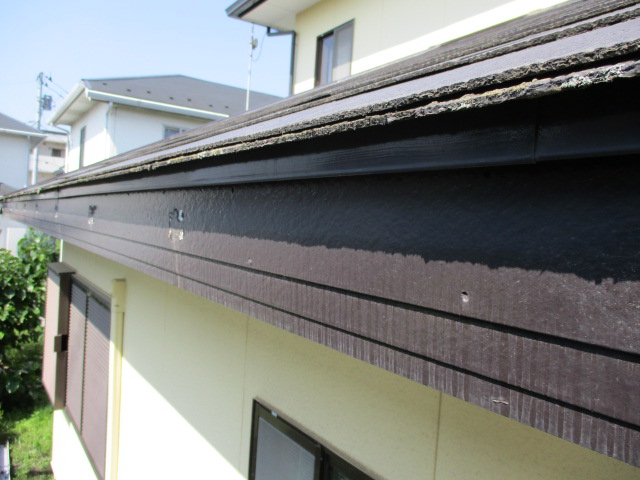 軒樋を取り外しました