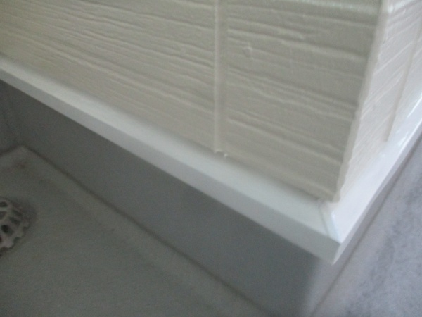 中塗り前の土台水切りです