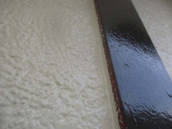 幕板の養生を剥がしました