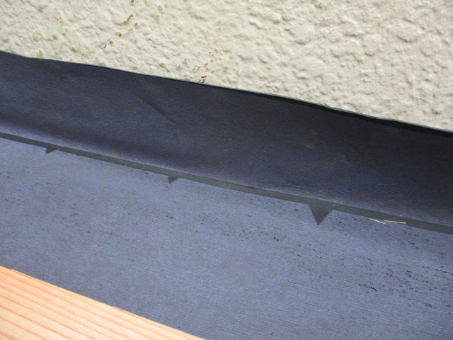 ルーフィングを貼りました