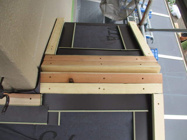 貫きの取り付けが終了しました