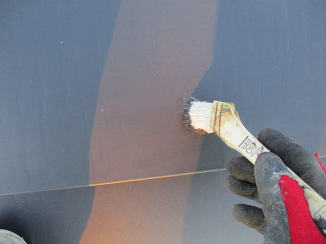 タッチアップ中です