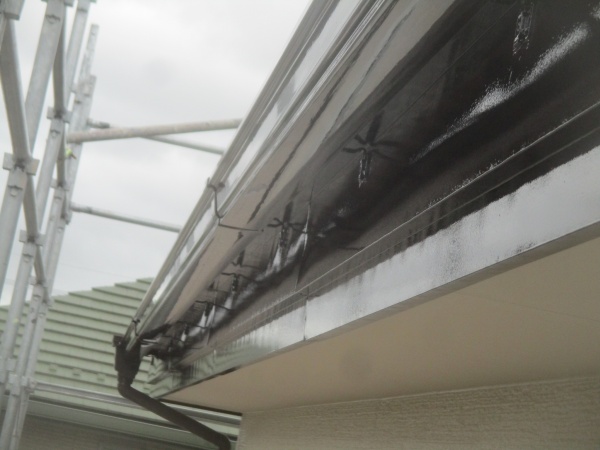 軒樋の仕上がりです