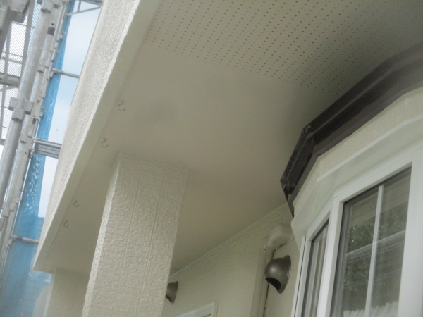 軒天の仕上がりです