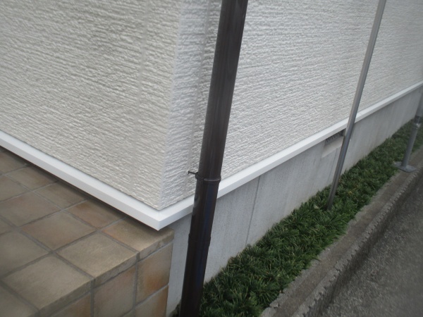 縦樋の仕上がりです