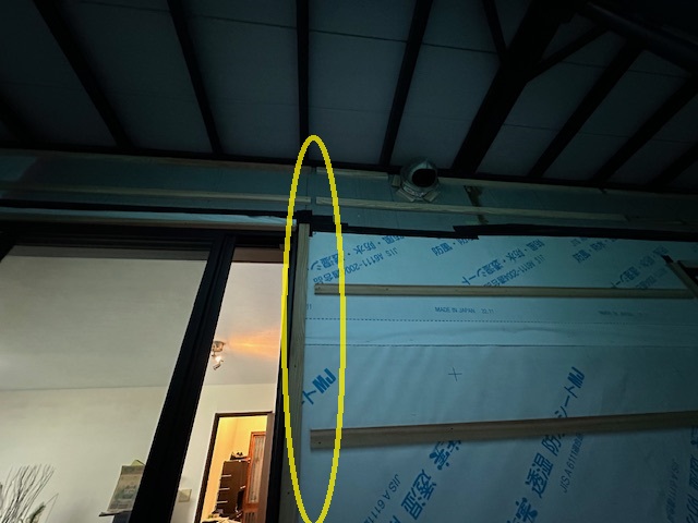 胴縁の通気工法です