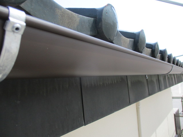 雨樋の交換工事が完工しました