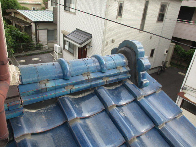 施工後の鬼首の状態です