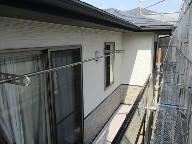 洗浄後の外壁の状態です