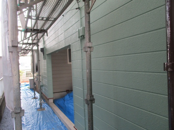 北面の外壁塗装が終了しました