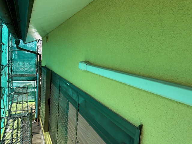 洗浄後の外壁の状態です