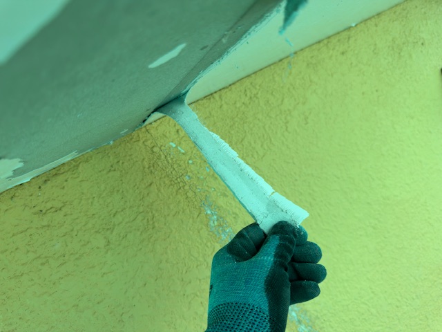 軒天の剥がれです