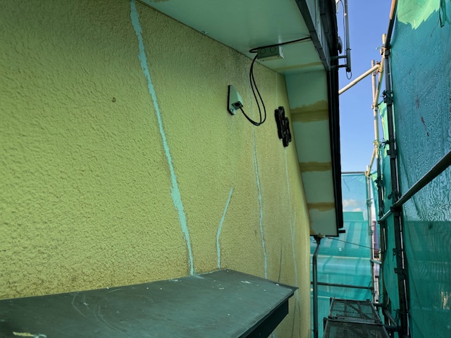 外壁の補修終了です