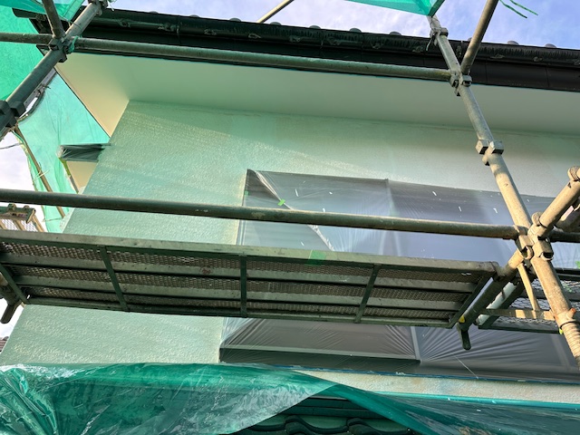 外壁下塗り塗装終了です