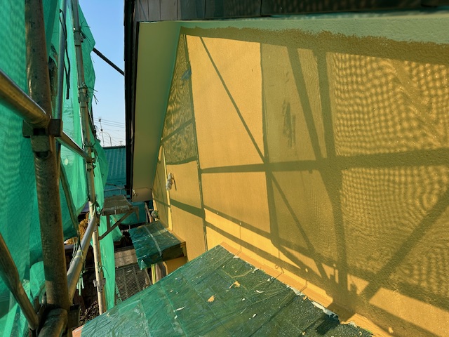 外壁上塗り塗装終了です