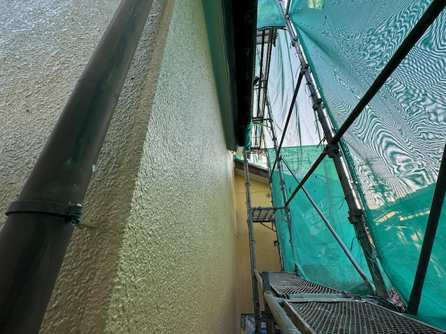 外壁上塗り塗装終了です