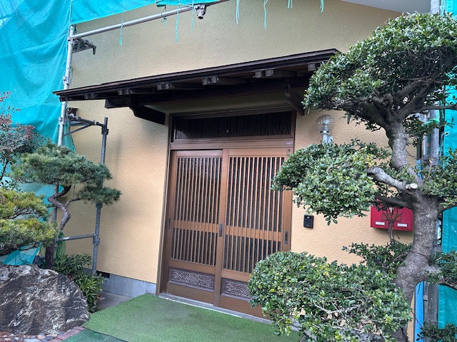 外壁の塗装終了です