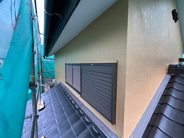 外壁の塗装終了です