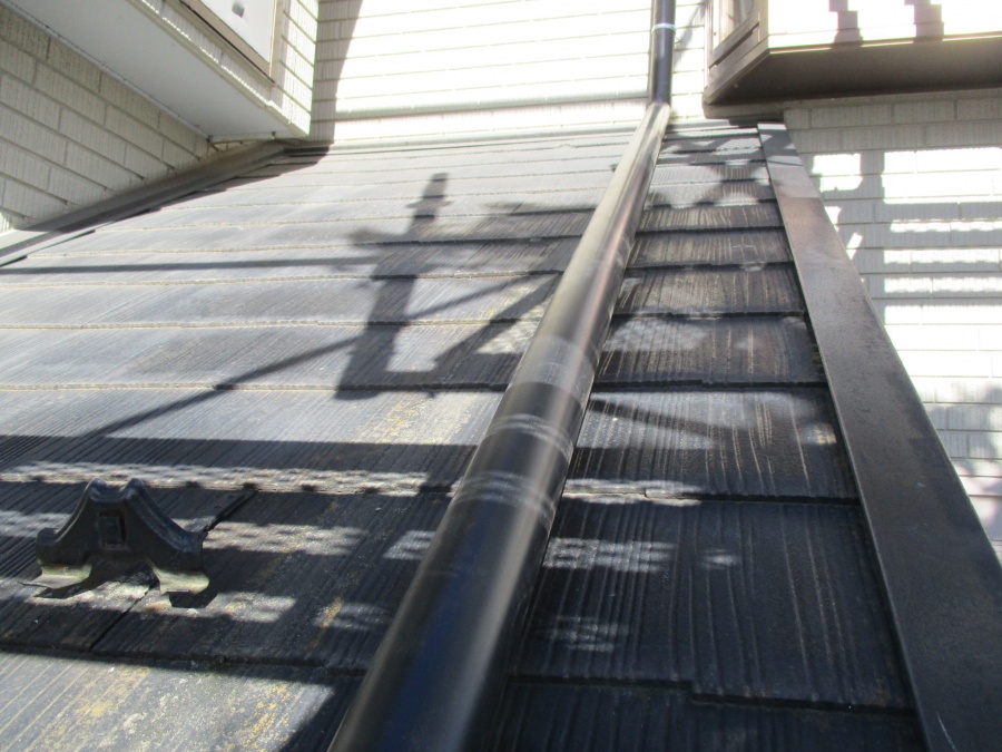 予備樋を取り付けました