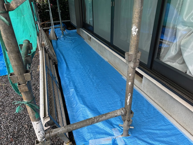 土間養生が終了しました