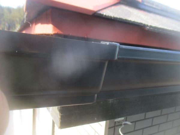 外曲がりを取り付けました