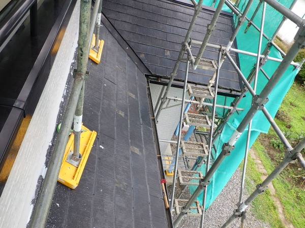 施工前の下屋根の状態です