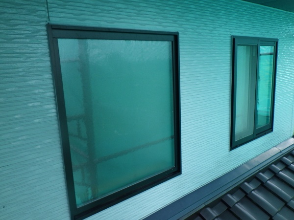 外壁の洗浄終了です