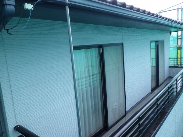 外壁の洗浄終了です