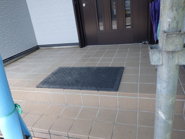 養生前の土間の状態です