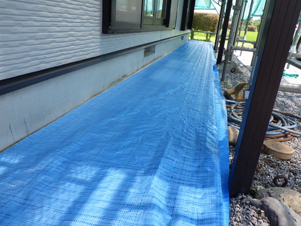 土間養生終了です