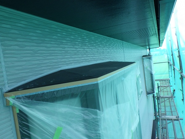 塗装前の外壁板金部です