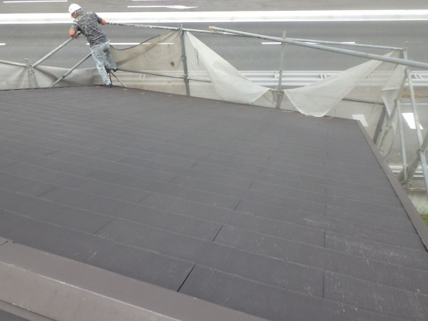 洗浄後の大屋根の状態です