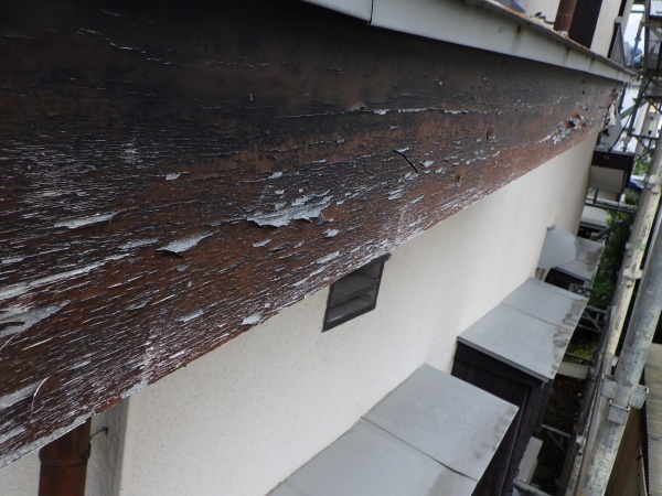 軒樋金具撤去終了です