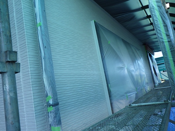 上塗りが終了しました