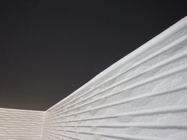 軒天取り合い塗装終了です