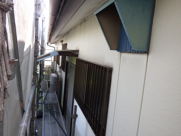 洗浄前の外壁面の状態です