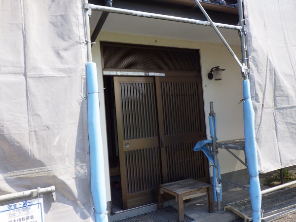 洗浄前の外壁面の状態です