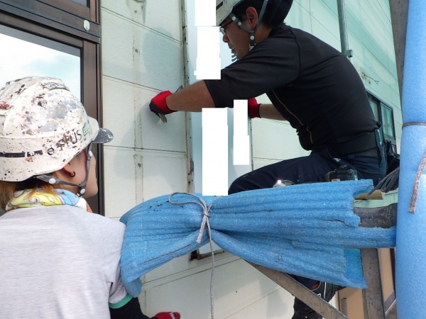 看板の撤去中です